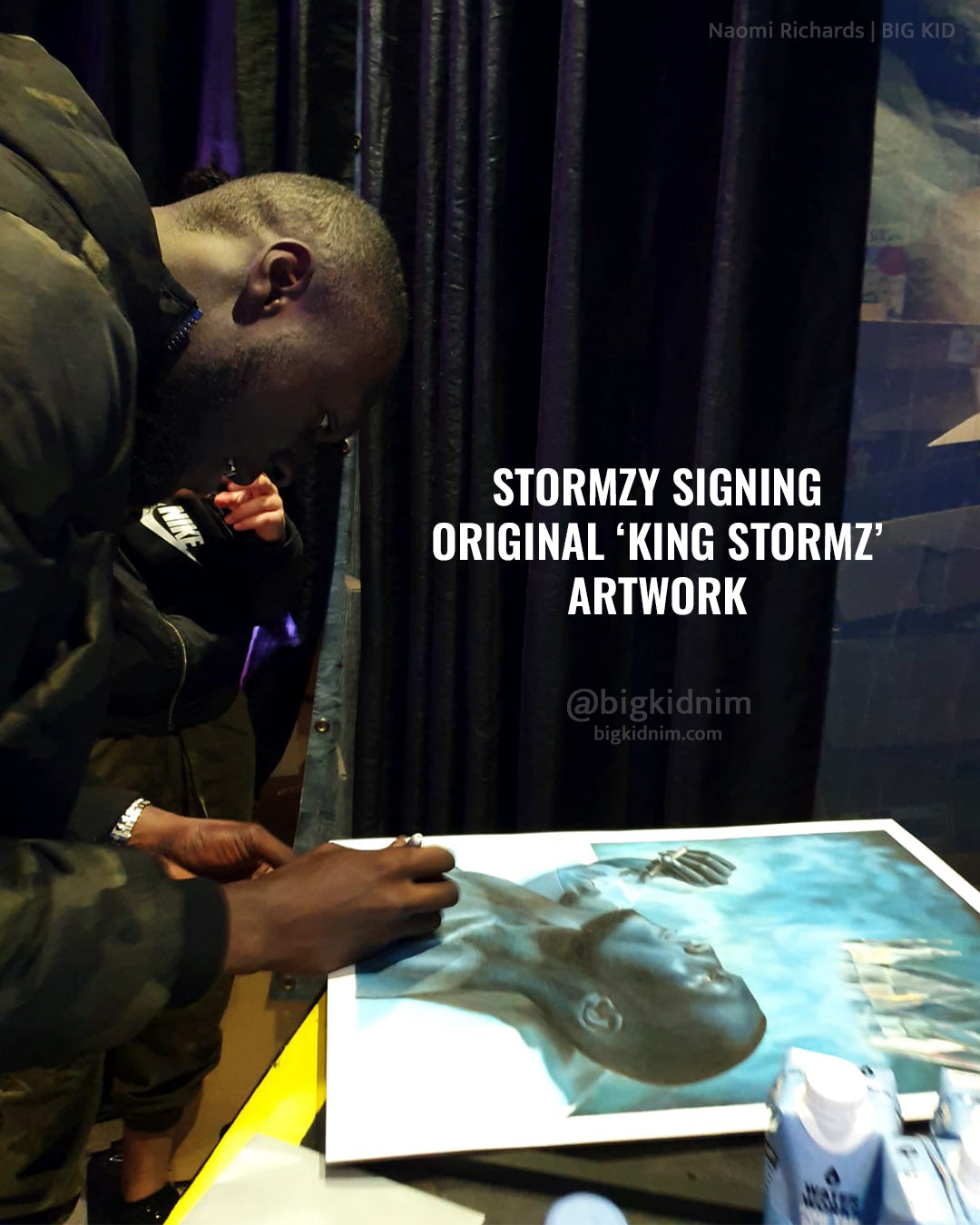 'KING STORMZ' ORIGINAL ARTWORK (SIGNED BY STORMZY)