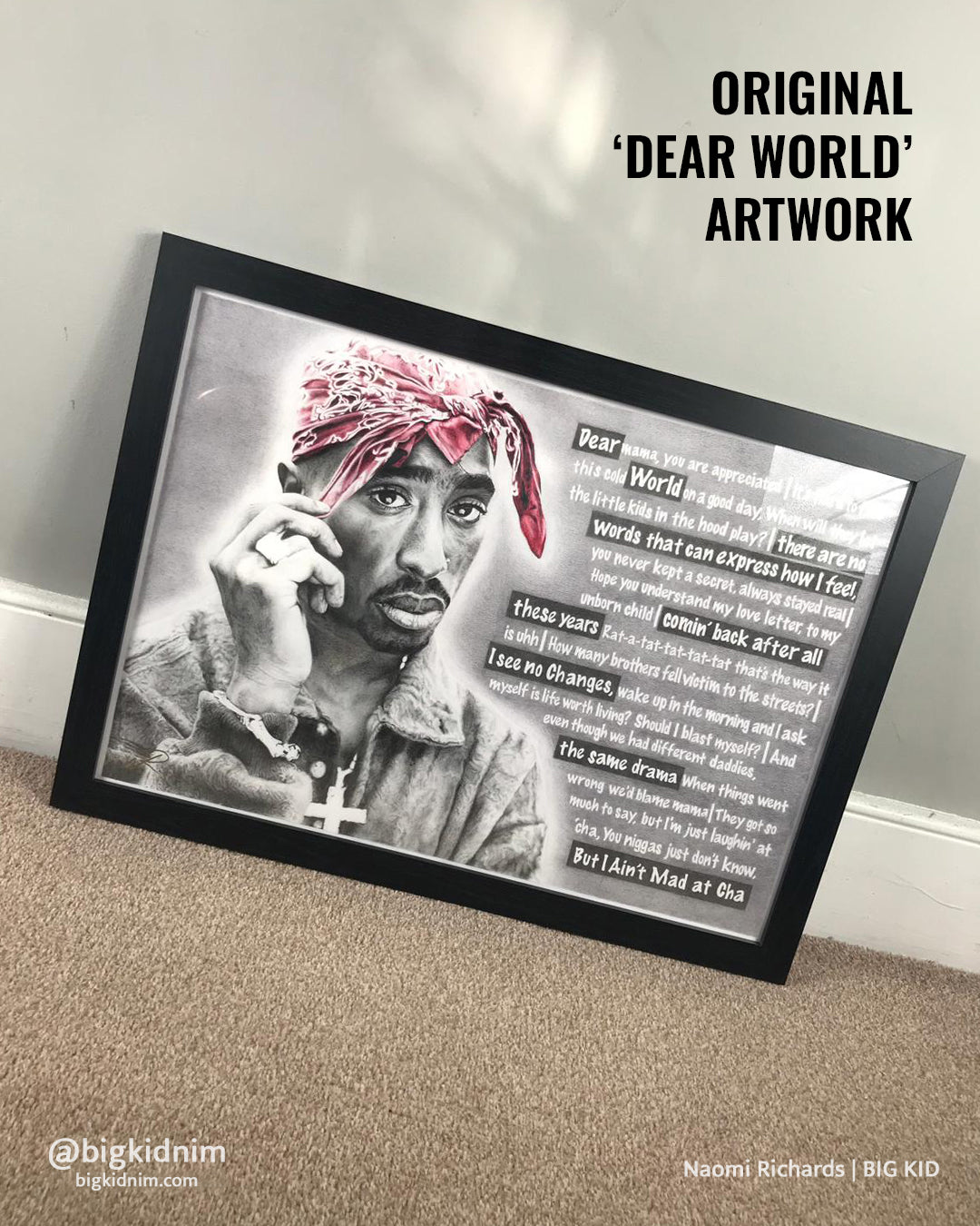 ORIGINAL 'DEAR WORLD' ARTWORK